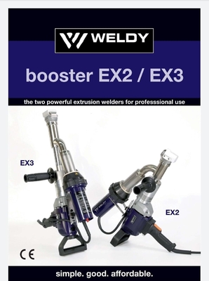 3kw กระชับมือถือพลาสติก Extruder Weldy Booster Ex2
