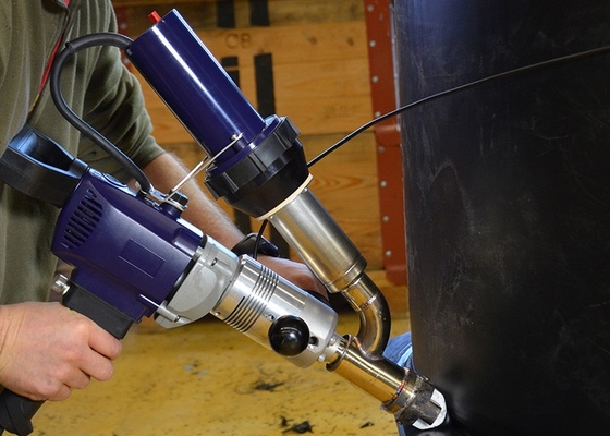 3kw กระชับมือถือพลาสติก Extruder Weldy Booster Ex2