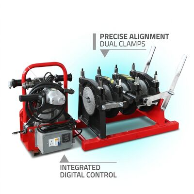 Hot Melt 200 มิลลิเมตรมือ HDPE ท่อบ๊อต Welder
