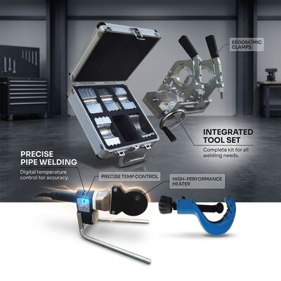 Hot Melt 200 มิลลิเมตรมือ HDPE ท่อบ๊อต Welder