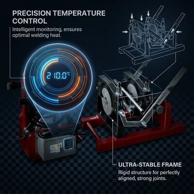 Poly Pipe 160mm Manual Butt Welder 60HZ Fusion Equipment