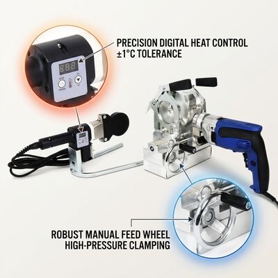 355mm HDPE Pipe Butt Fusion Welder Kit | Hydraulic PE Welding