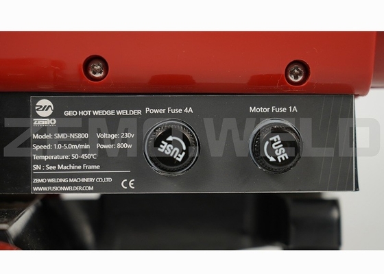 เครื่องเชื่อมลิ่ม HDPE ร้อน 1.5 มม. เมมเบรน 220V 20degree ความเร็วสูง