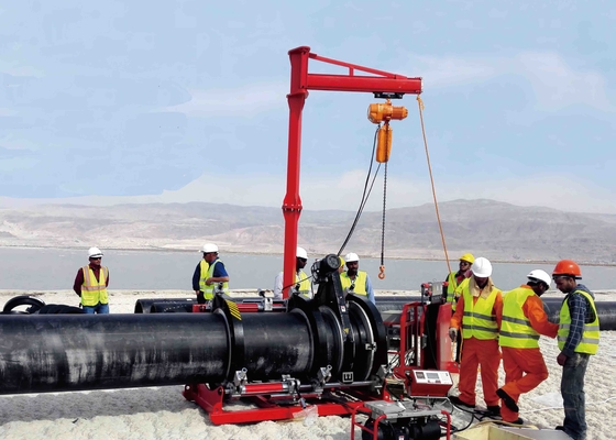 380V 36''IPS HDPE เครื่องเทอร์โมฟิวชั่น 1360KG กึ่งอัตโนมัติ