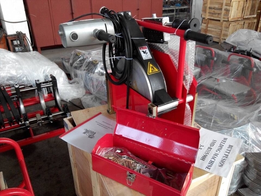 เครื่องเชื่อมก้น HDPE ขนาด 355 มม. 110V, เครื่องฟิวชั่นก้นไฮดรอลิก 1.1KW