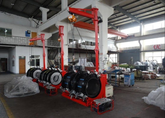 415V เครื่องเชื่อมไฮดรอลิก Pe ท่อ ฟิวชั่น 800MM ความปลอดภัยรับประกัน 24 เดือน